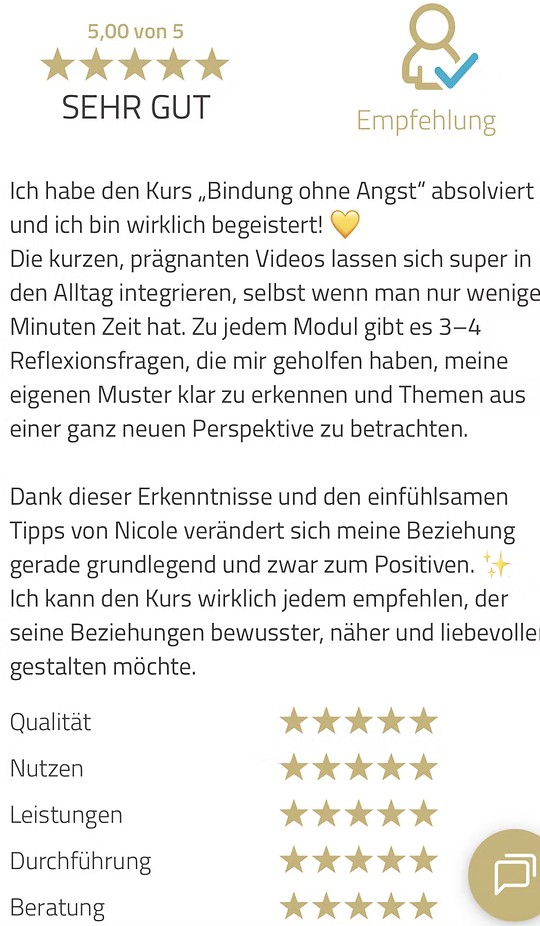 Testimonial zum Kurs
